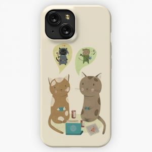 Geek Cats iPhone 15 Slim Phone Case Cover