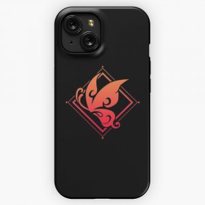 Genshin Impact Hu Tao Pyro Emblem iPhone 15 Slim Phone Case Cover