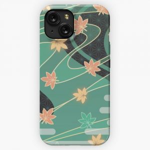 Genshin Impact Kaedehara Kazuha Burst Pattern iPhone 15 Slim Phone Case Cover