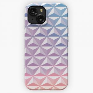 Geodesic Sphere Purple iPhone 15 Slim Phone Case Cover