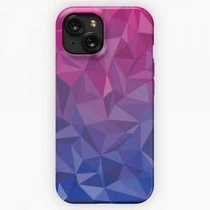 Geometric Bi Pride iPhone 15 Slim Phone Case Cover