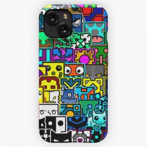 Geometry Pattern iPhone 15 Slim Phone Case Cover