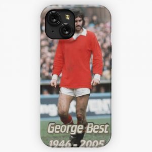 George Best Manchester United Legend Man Utd Manchester United Mufc Football Old Trafford Sport Fa Cup Alex Ferguson iPhone 15 Slim Phone Case Cover
