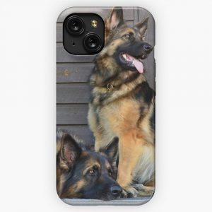 German Shepherd Gang iPhone 15 Slim Phone Case Cover