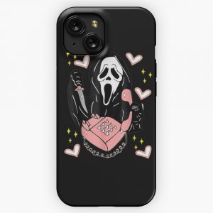 Ghostface Calling Halloween Funny Scream You Hang Up Valentine Day iPhone 15 Slim Phone Case Cover