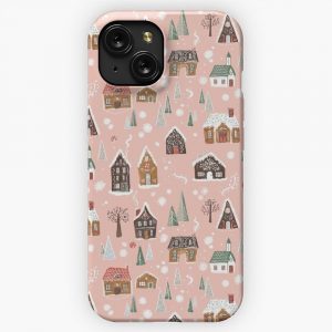 Gingerbread Village iPhone 15 Slim Phone Case Cover
