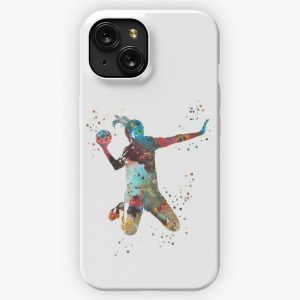 Girl Handball iPhone 15 Slim Phone Case Cover
