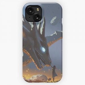 Girl Train Legendary Animals Lightning Dragon By Ian Fantasy iPhone 15 Slim Phone Case Cover