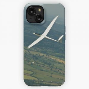 Gliders Thermaling Over English Countryside iPhone 15 Slim Phone Case Cover