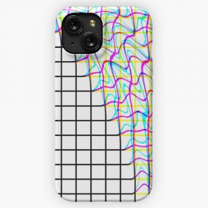 Glitch Grid iPhone 15 Slim Phone Case Cover