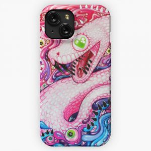 Glittersnake Acrylic Painting iPhone 15 Slim Phone Case Cover