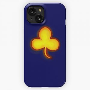 Glowing Clover iPhone 15 Slim Phone Case Cover