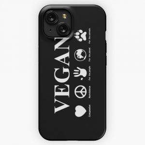 Go Vegan iPhone 15 Slim Phone Case Cover