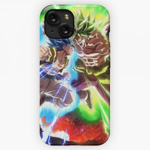 Gogeta Blue Vs Broly iPhone 15 Slim Phone Case Cover
