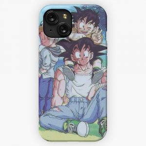 Goku Gohan Krilin iPhone 15 Slim Phone Case Cover