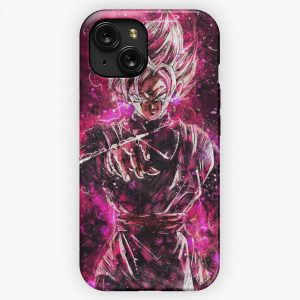 Goku Ultra Instinct Black Rose iPhone 15 Slim Phone Case Cover