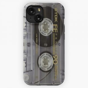 Gold Cassette Tape iPhone 15 Slim Phone Case Cover
