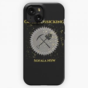 Gold Fossicking Panning In Sofala Nsw iPhone 15 Slim Phone Case Cover