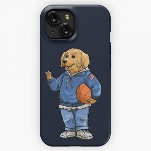 Golden Retriever Basketball Adograble iPhone 15 Slim Phone Case Cover