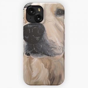 Golden Retriever Dog Art iPhone 15 Slim Phone Case Cover