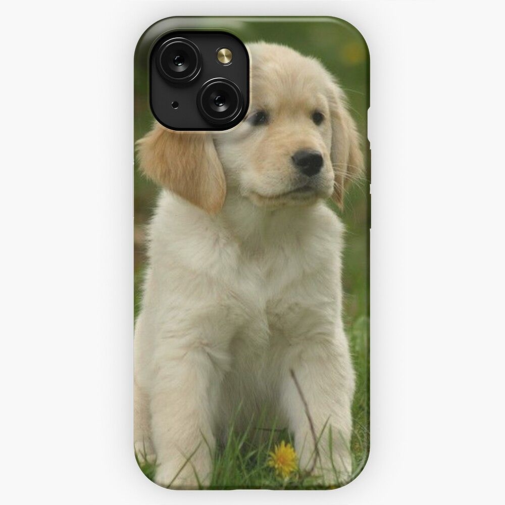 Golden Retriever Puppy iPhone 15 Slim Phone Case Cover