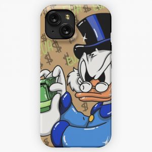 Golden Scrooge Mcduck And Money Eva Kiseleva iPhone 15 Slim Phone Case Cover