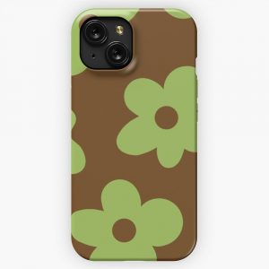 Golf Le Fleur Flower Design Brown Green iPhone 15 Slim Phone Case Cover