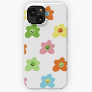 Golf Le Fleur Inspired Flower Smiley Pattern iPhone 15 Slim Phone Case Cover