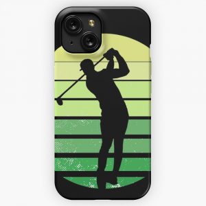 Golfer Doing A Swing iPhone 15 Slim Phone Case Cover