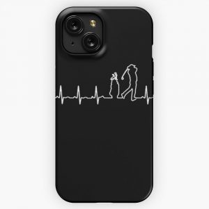 Golfing Heartbeat iPhone 15 Slim Phone Case Cover