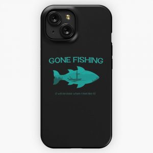 Gone Fishing iPhone 15 Slim Phone Case Cover