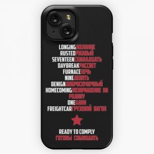 Good Morning Soldier White Text iPhone 15 Slim Phone Case Cover