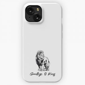 Goodbye O King The Natural Death Of Kenyan Lion Scarface Awesome Gift For Your Friends And Family iPhone 15 Slim Phone Case Cover