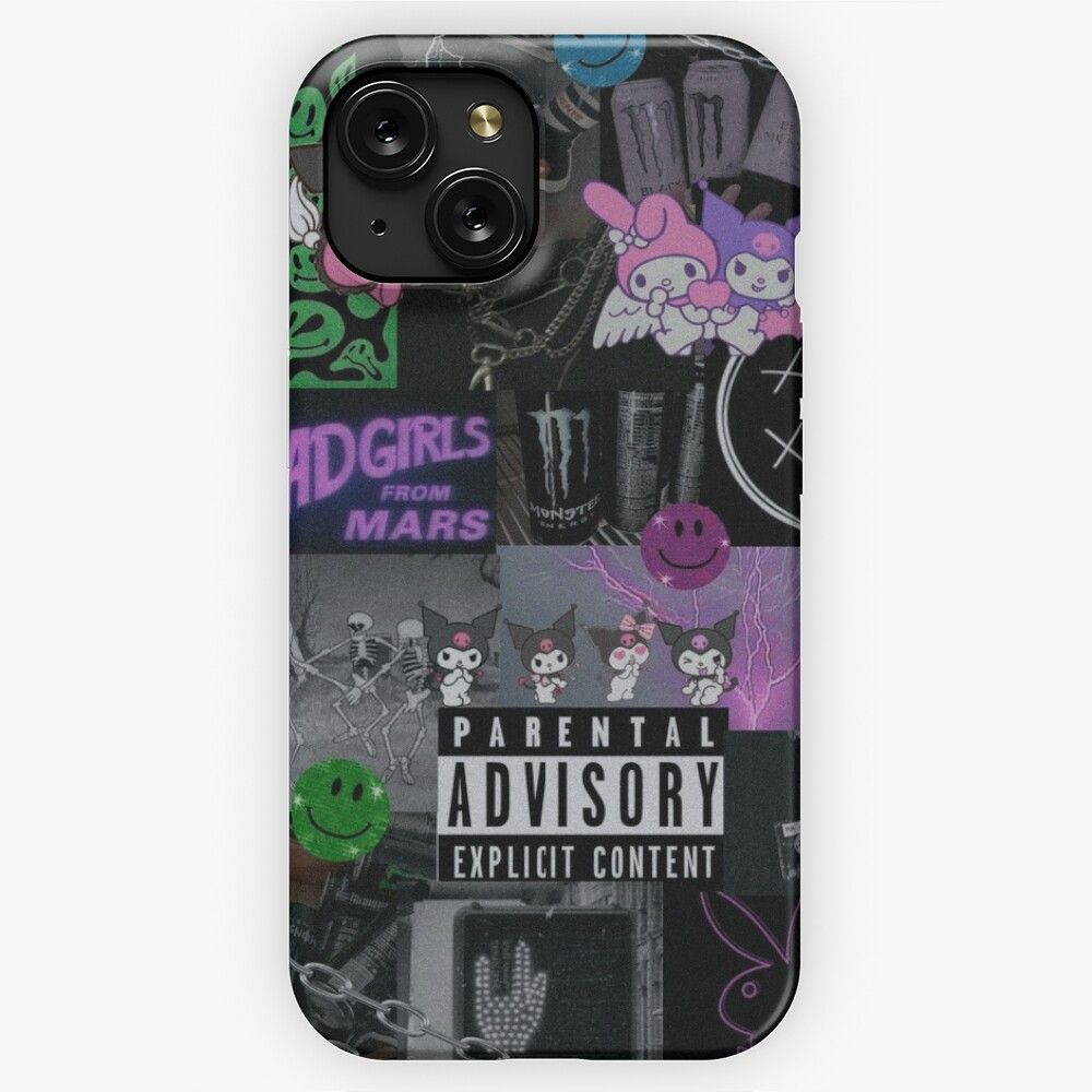 Goth E Girl Grunge Collage iPhone 15 Slim Phone Case Cover