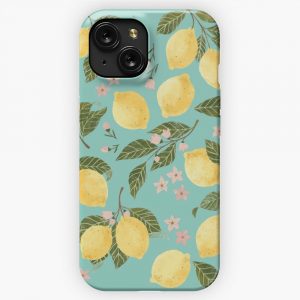 Gouache Lemons iPhone 15 Slim Phone Case Cover