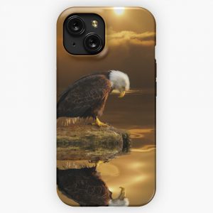 Gratitude Bald Eagle iPhone 15 Slim Phone Case Cover