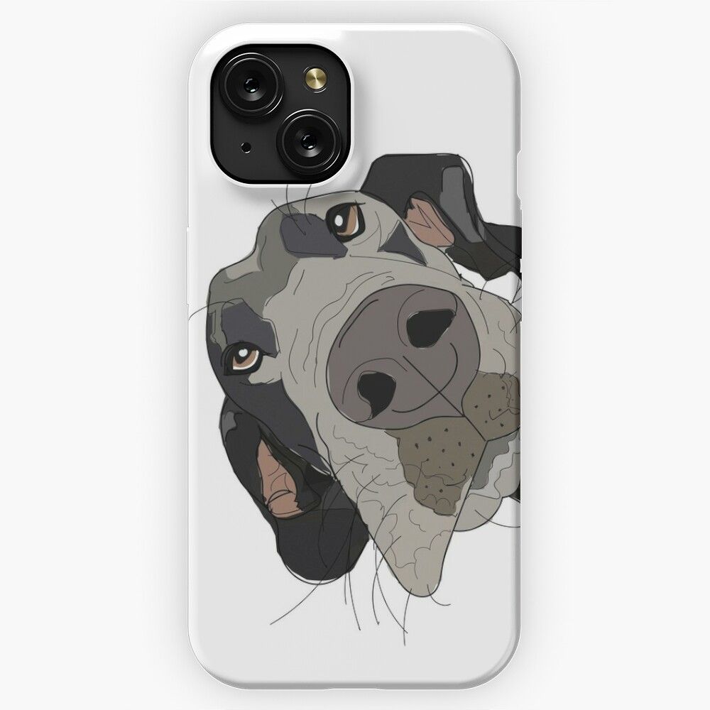 Great Dane In Your Face Dog iPhone 15 Slim Phone Case Cover