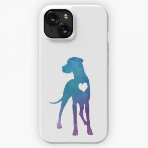 Great Dane Watercolor iPhone 15 Slim Phone Case Cover