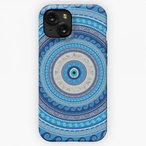 Greek Mati Mataki Matiasma Evil Eye Ornament 2 iPhone 15 Slim Phone Case Cover