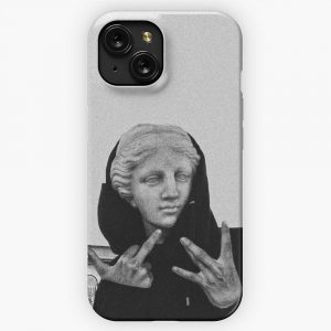 Greek Statue Wearing Hoodie iPhone 15 Slim Phone Case Cover