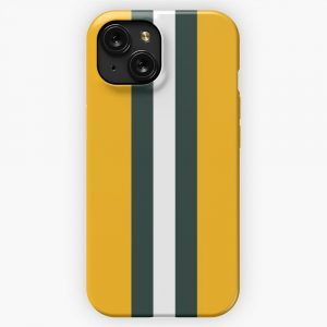 Green Bay Packers Stripes Design iPhone 15 Slim Phone Case Cover