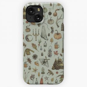 Green Cozy Crone iPhone 15 Slim Phone Case Cover