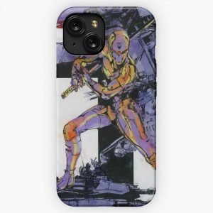 Grey Fox iPhone 15 Slim Phone Case Cover