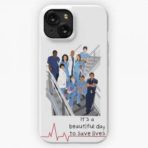 Greys iPhone 15 Slim Phone Case Cover