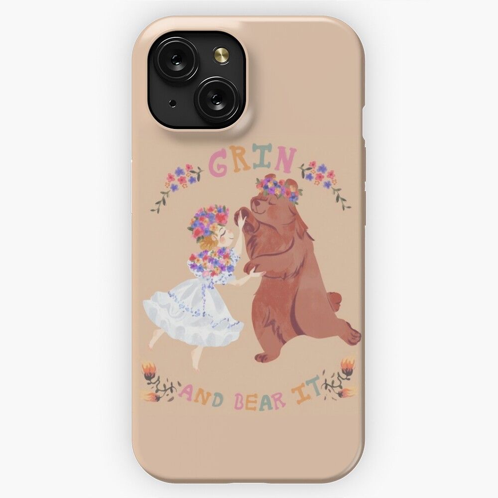 Grin And Bear It iPhone 15 Slim Phone Case Cover