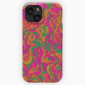 Groovy Swirls iPhone 15 Slim Phone Case Cover