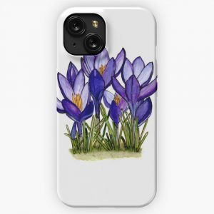 Group Of Crocus Flowers iPhone 15 Slim Phone Case Cover