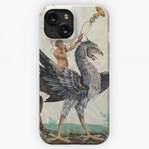 Gryphon Rider Medieval Bestiary iPhone 15 Slim Phone Case Cover