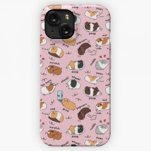 Guinea Pig Daily To Do List Pink Background iPhone 15 Slim Phone Case Cover