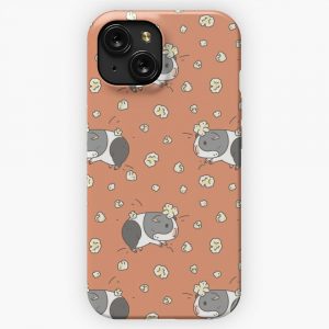 Guinea Pig Pattern Popcorning iPhone 15 Slim Phone Case Cover